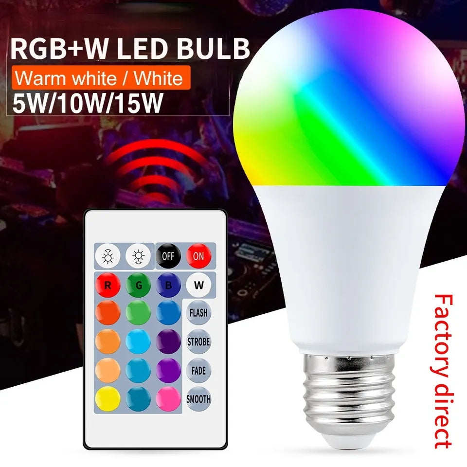Ampoule RGB connectée bluetooth et Ampoule RGB Simple
